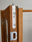 Dobbelt terrassedør i mahogni