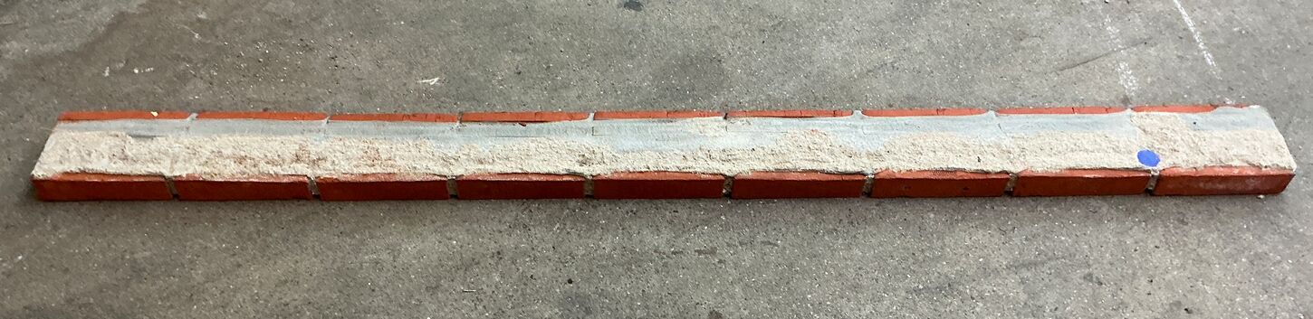 9-sten overliggere i røde sten