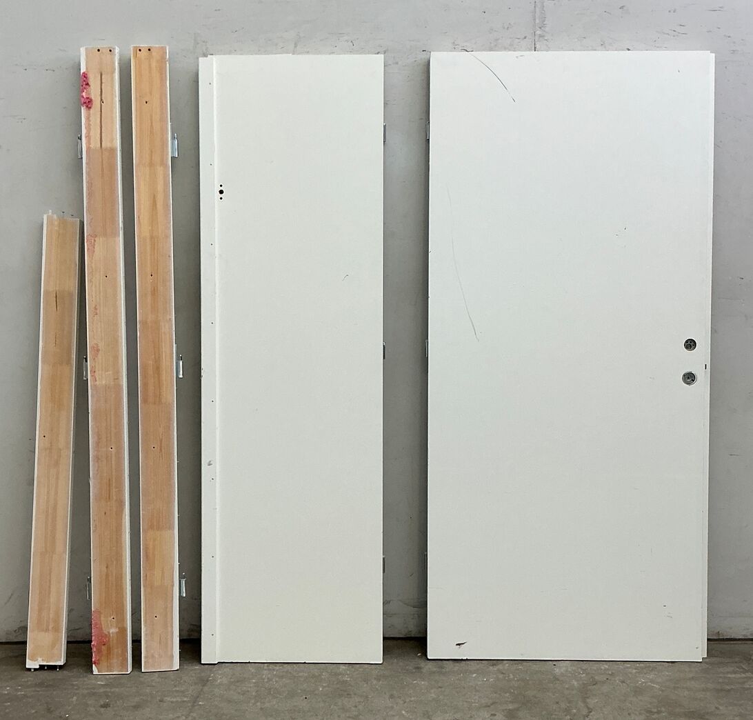 Trehøje dobbelt branddør BD30 M16 med karm