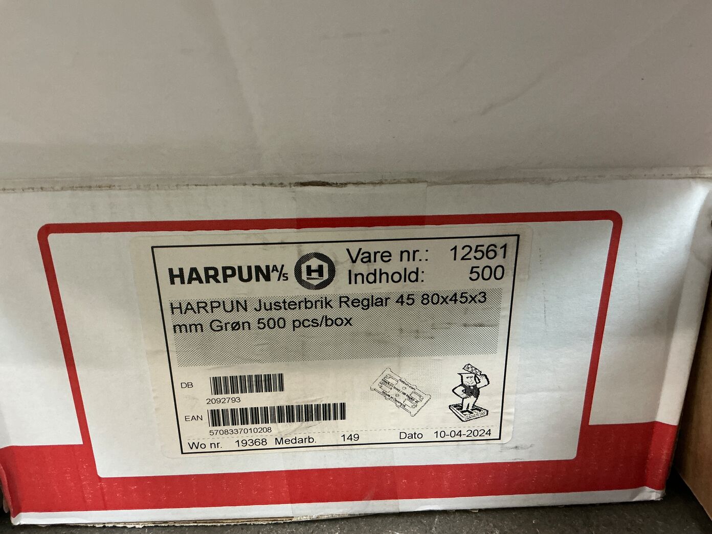 3 kasser med Harpun justerbrik 2-3 og 5 mm - ca 750 stk