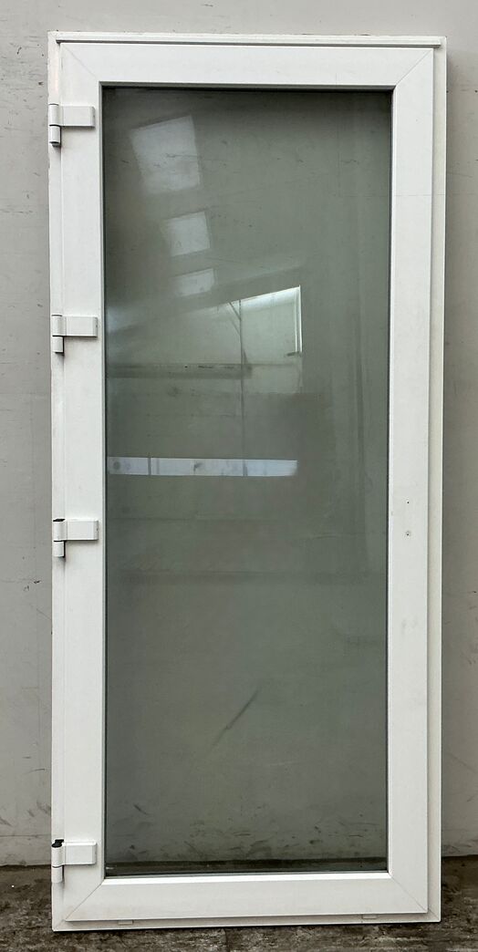 Terrassedør i plast med fuldt glasparti vh.