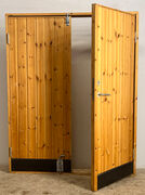 Dobbelt skurdør med karm