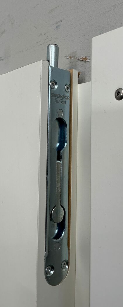 Dobbeltdør med glas uden karm