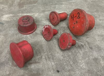 6 stk Støbeform fra Holbæk Jernstøberi