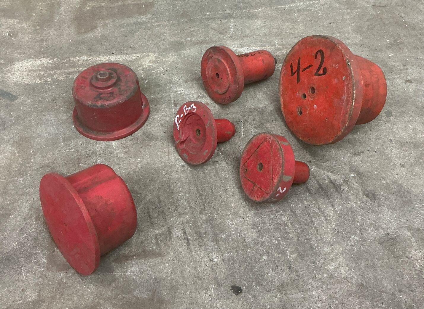 6 stk Støbeform fra Holbæk Jernstøberi