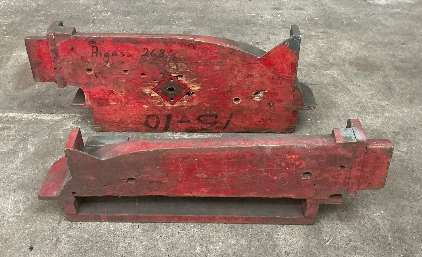 2 stk. støbeform fra Holbæk Jernstøberi