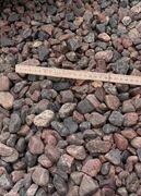 850 kg. Nøddesten ca 16-32 mm