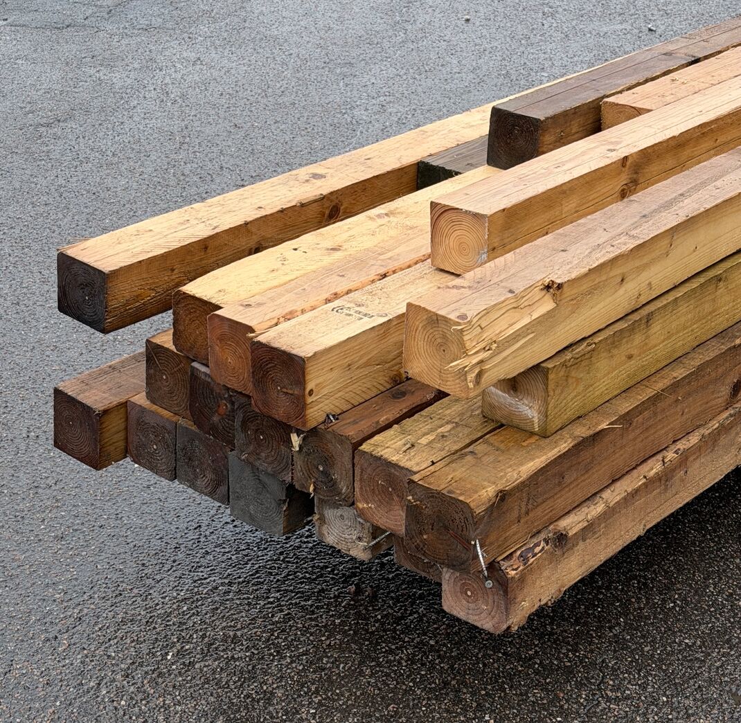 85 meter brugt tømmer 10x10 cm