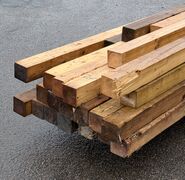 85 meter brugt tømmer 10x10 cm