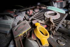 2 stk. støbeforme fra Holbæk Jernstøberi