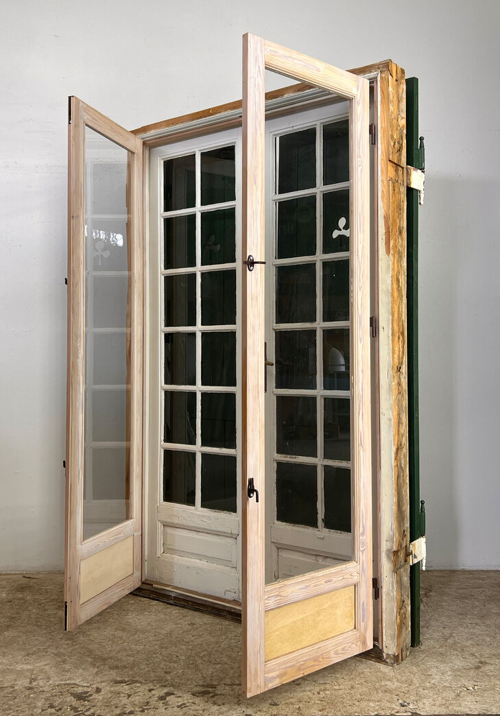 Dobbelt havedør med skodder