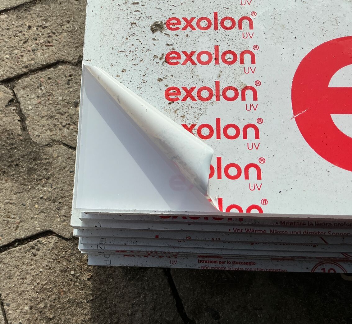 Exolon klar 10 mm 205 x 305 cm