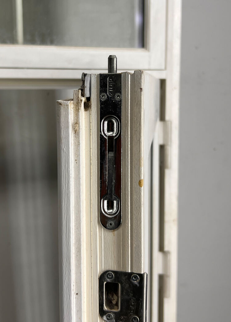 Dobbelt terrassedør med overparti