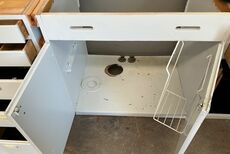 Komplet 60'er køkken - 2 stk overskabe - , malet