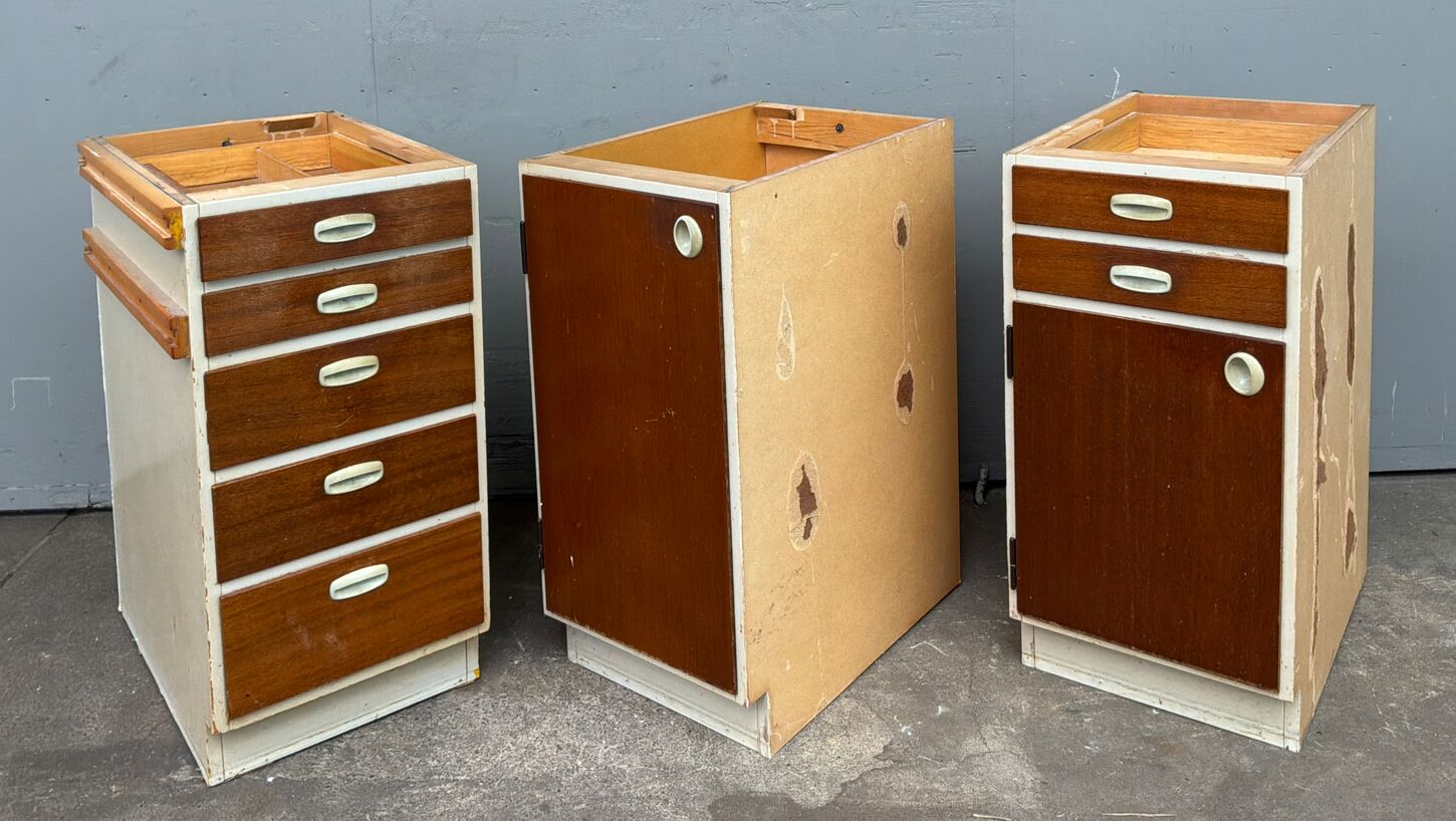 3 stk køkkenelementer fra 60’erne