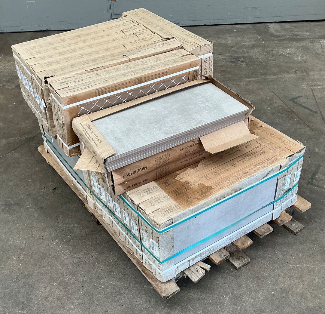 48 m2 Væg/gulv fliser farve grå 305x609 mm