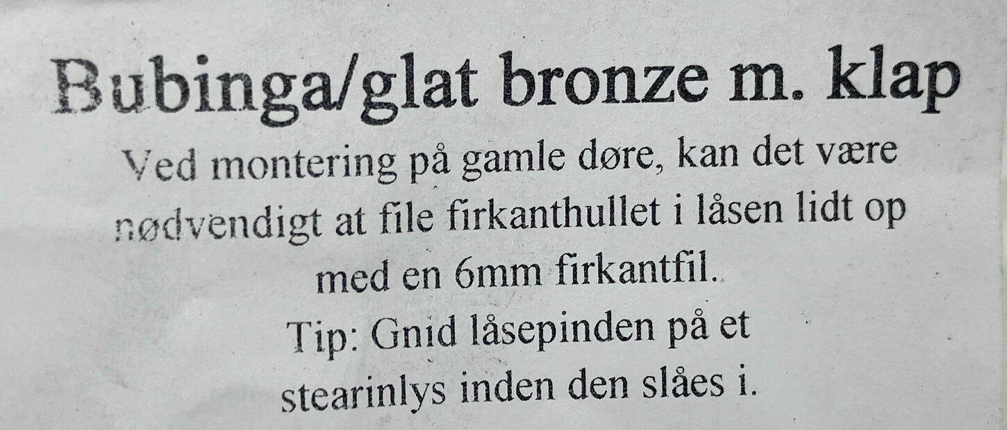 Bubinga spidsgreb med bronze halse