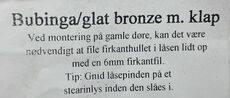 Bubinga spidsgreb med bronze halse