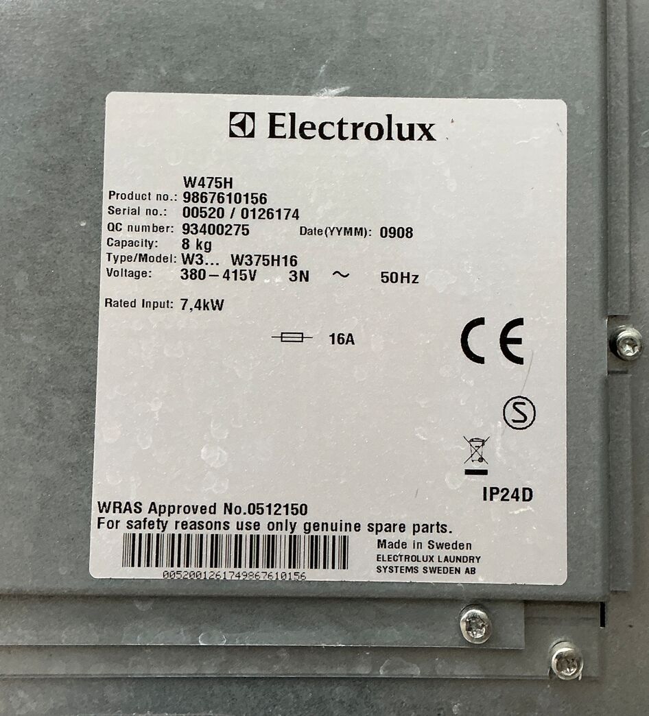 Brugt industri vaskemaskine Electrolux