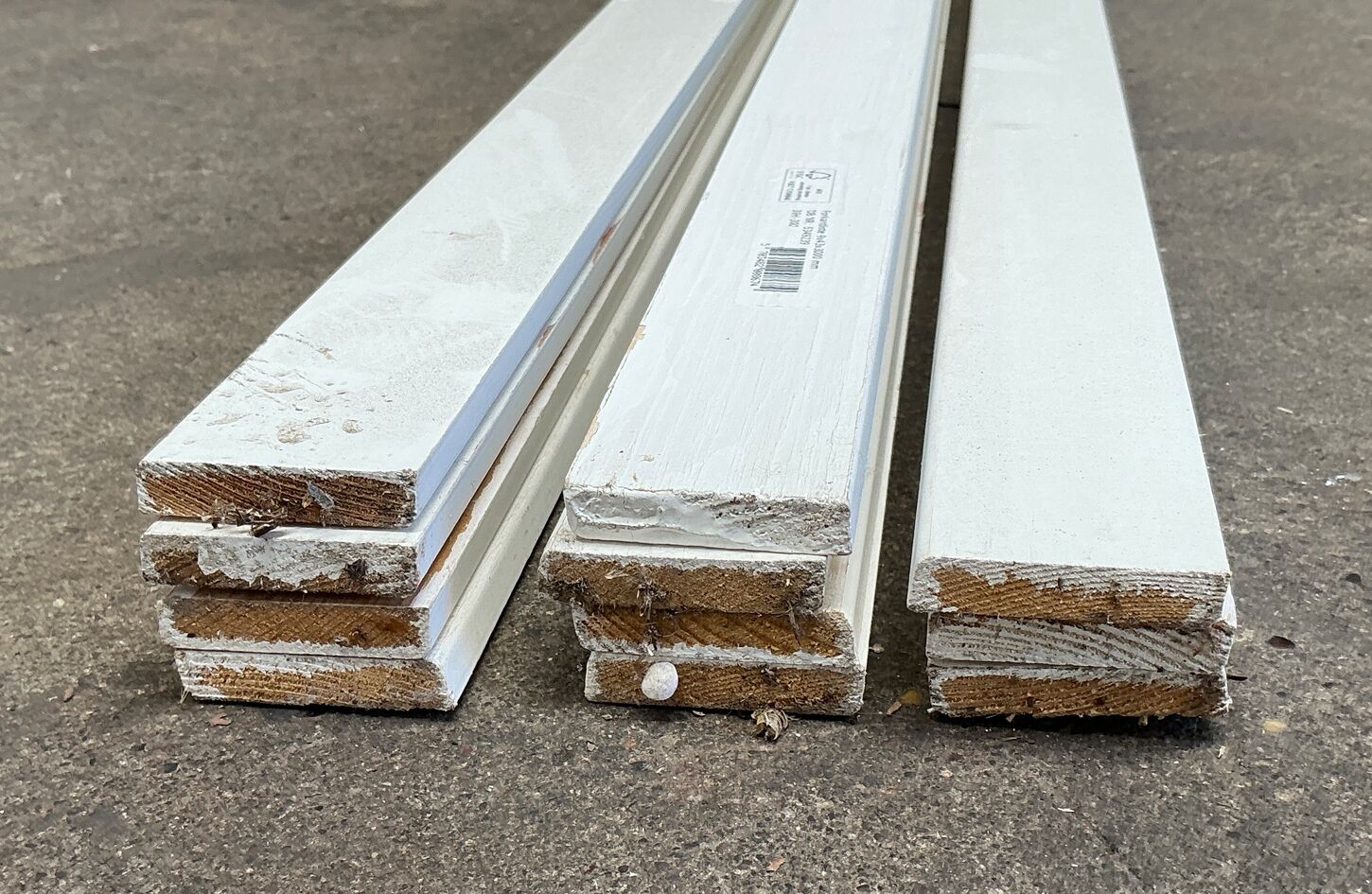 9x43 mm Forkantslister Fyr Hvid - 30 m