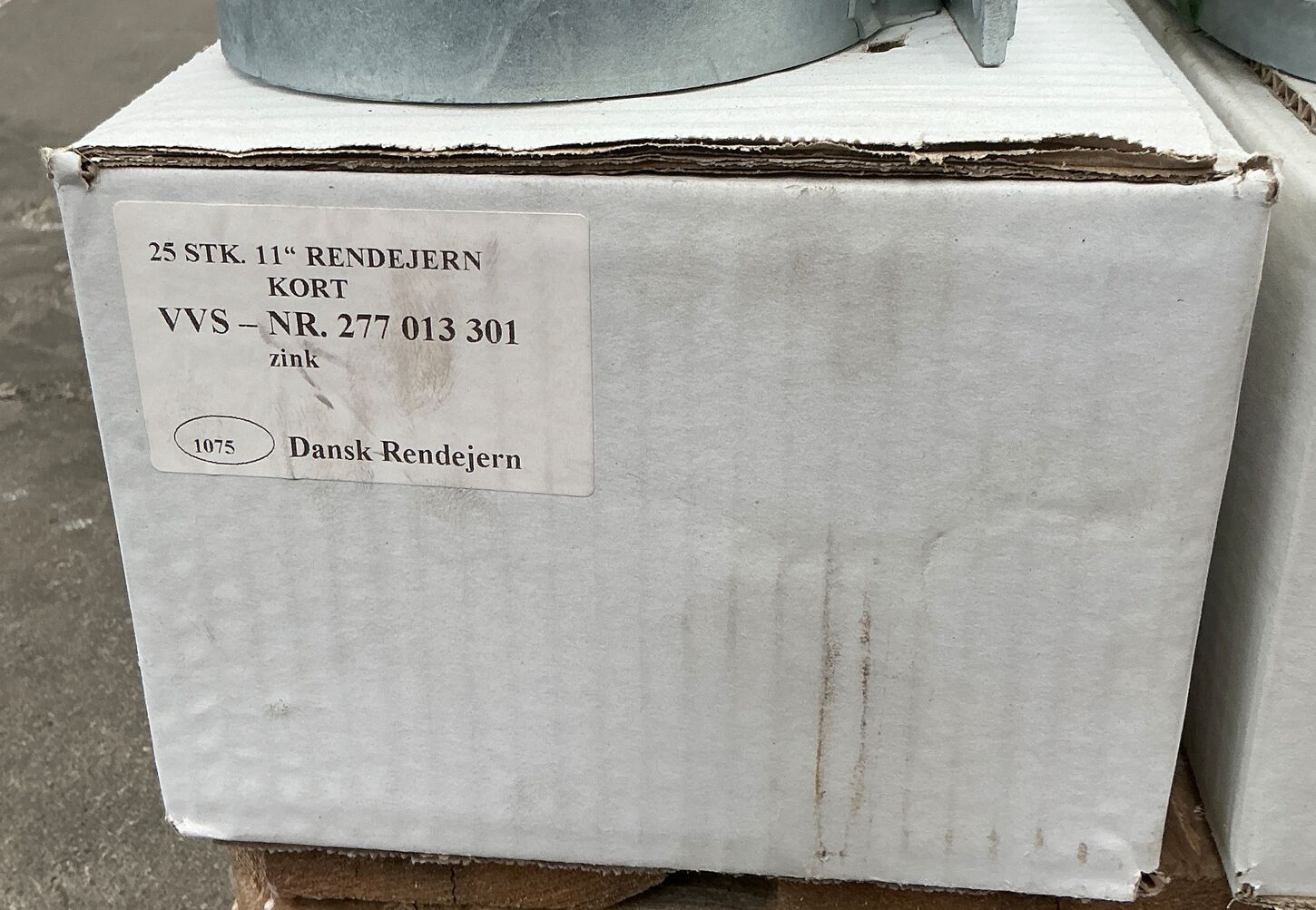 Rendejern i zink - kort