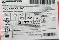 4 stk Rockwool 800 rulle 30mm