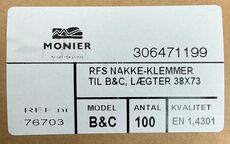 RFS nakkeklemmer 100 stk