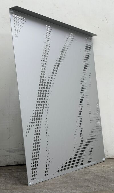 Aluminiumsplade med hulmønster 1200x1195 mm