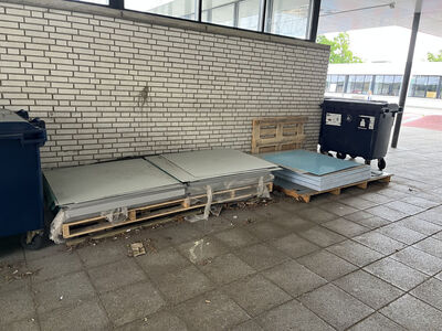 Aluminiumsplade med hulmønster 1195x1195 mm