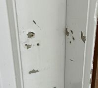 Fyldningsdør med glas og karm