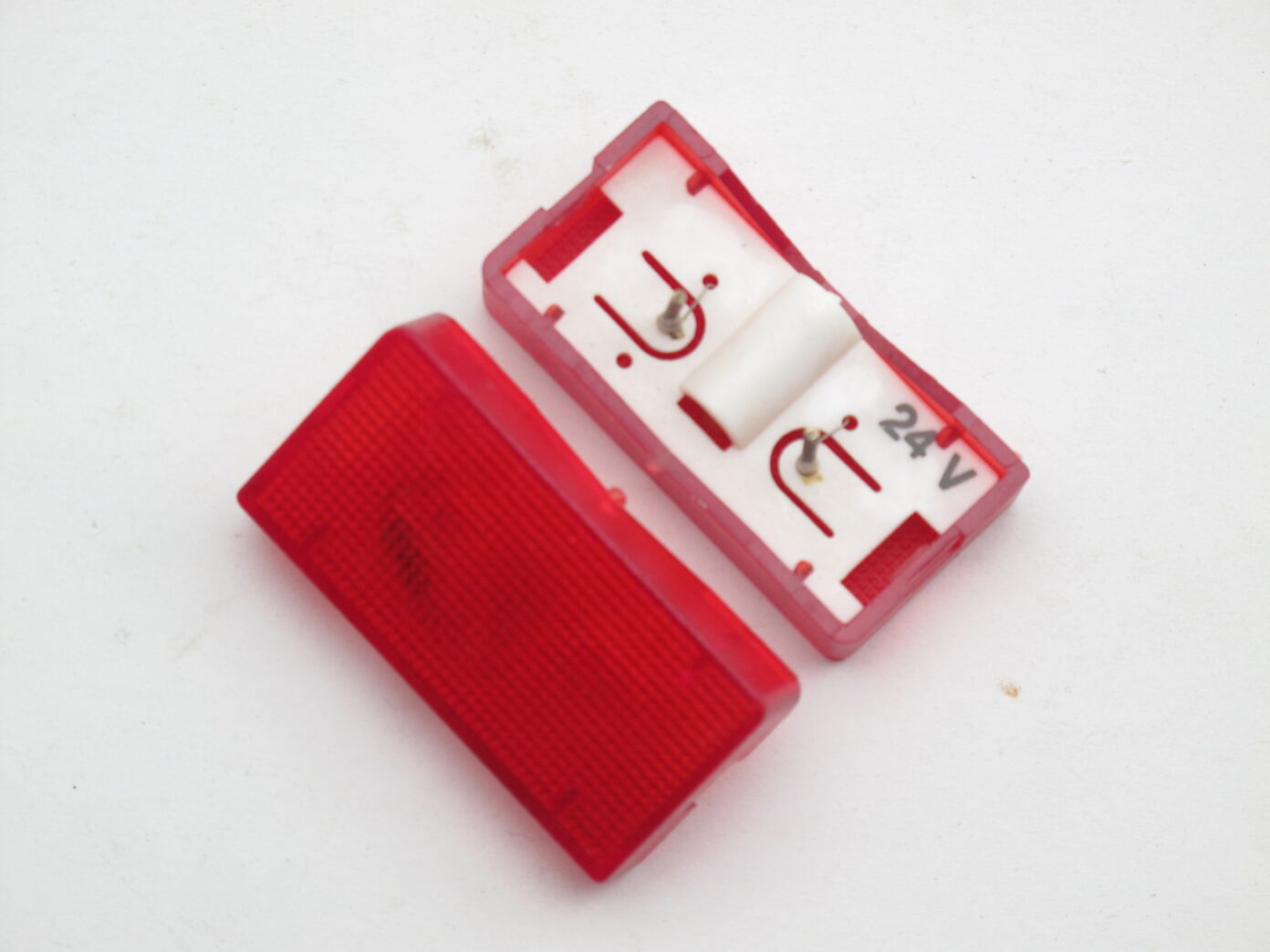 LK Fuga 1-polet afbryder med lampe, hvid