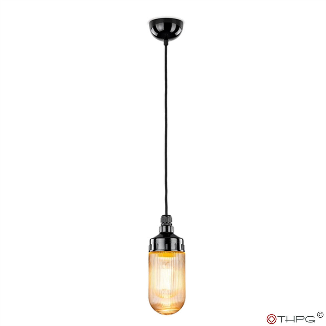 Loft pendel med glasskærm