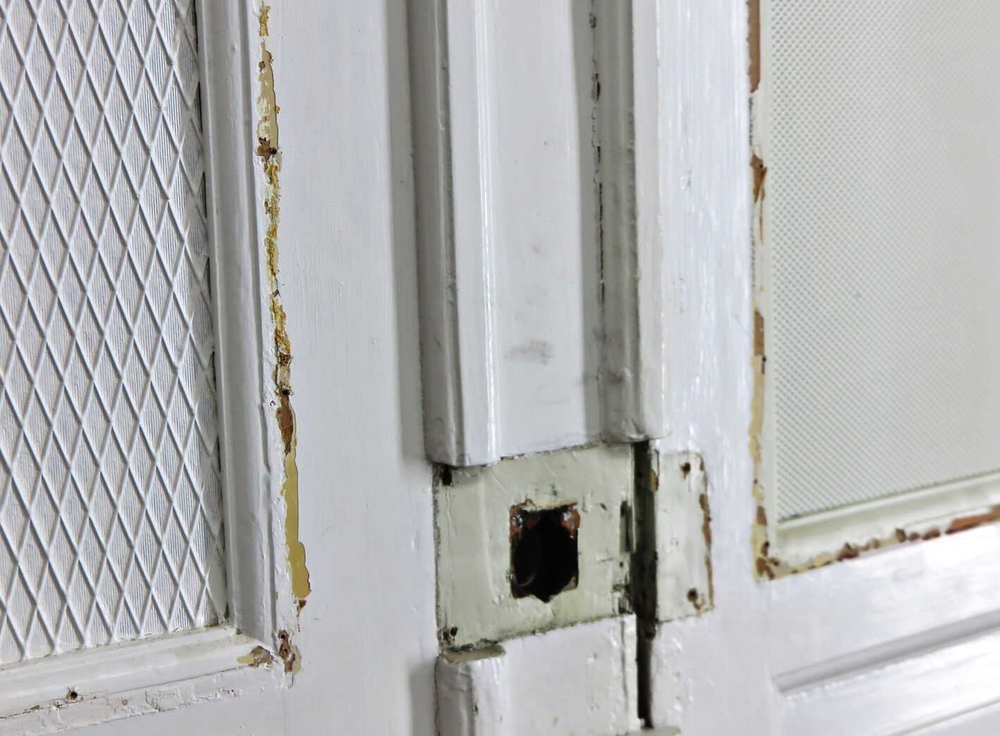 Dobbelt fyldningsdør med glas - i karm