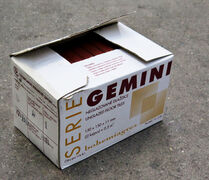 Dyb rød klinke, Gemini 15x15x1,1cm