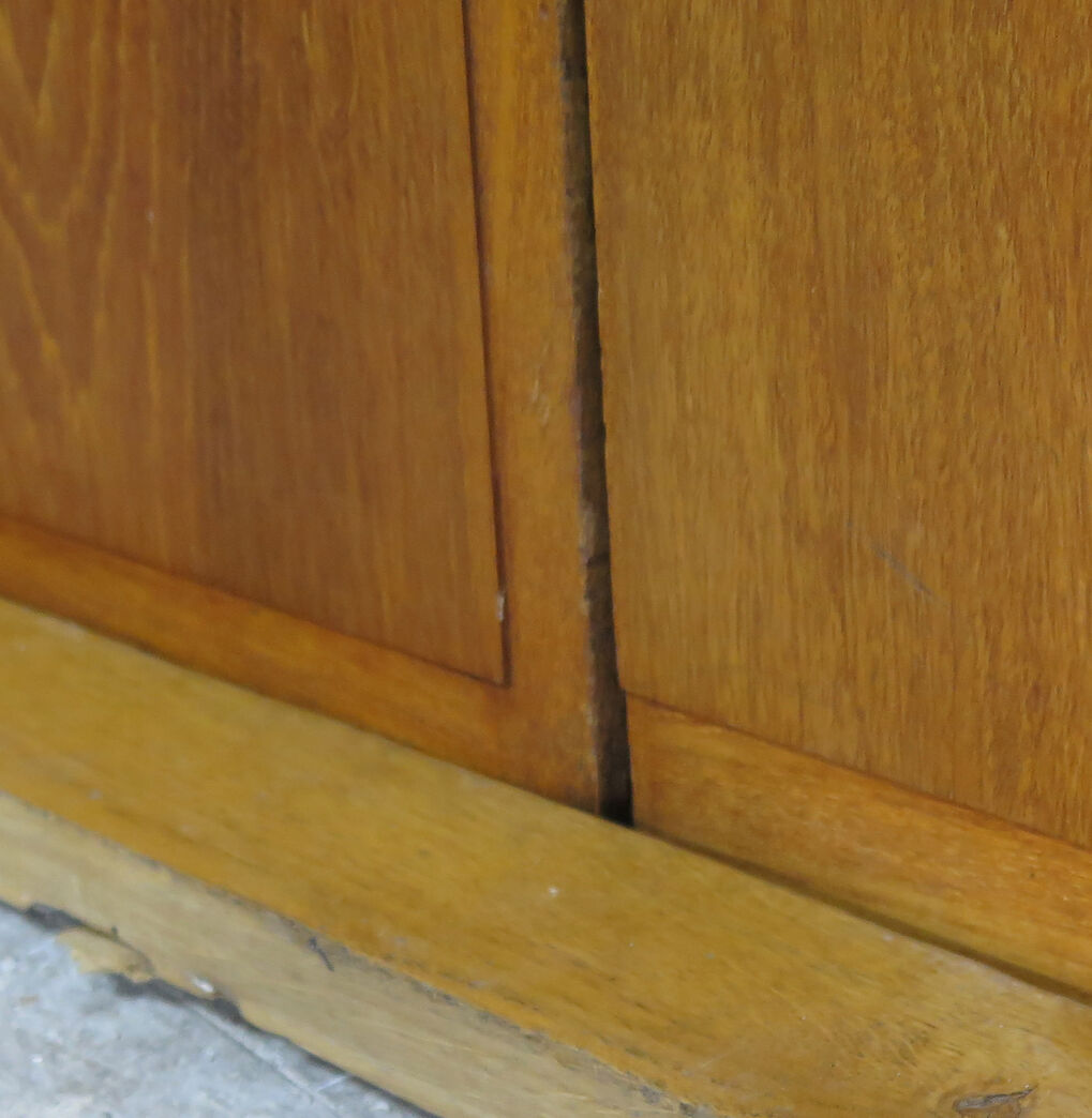 Dobbeltdør i ædeltræ - Fra direktionslokalerne i domicil på Østerbro