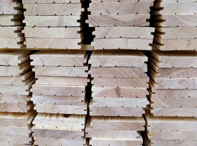 Gulvplanke i Douglas eller Fyr - 13 cm bredde