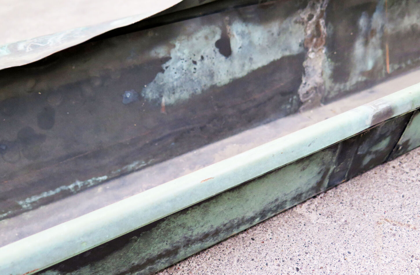 Kobber tagrende - 3 meter