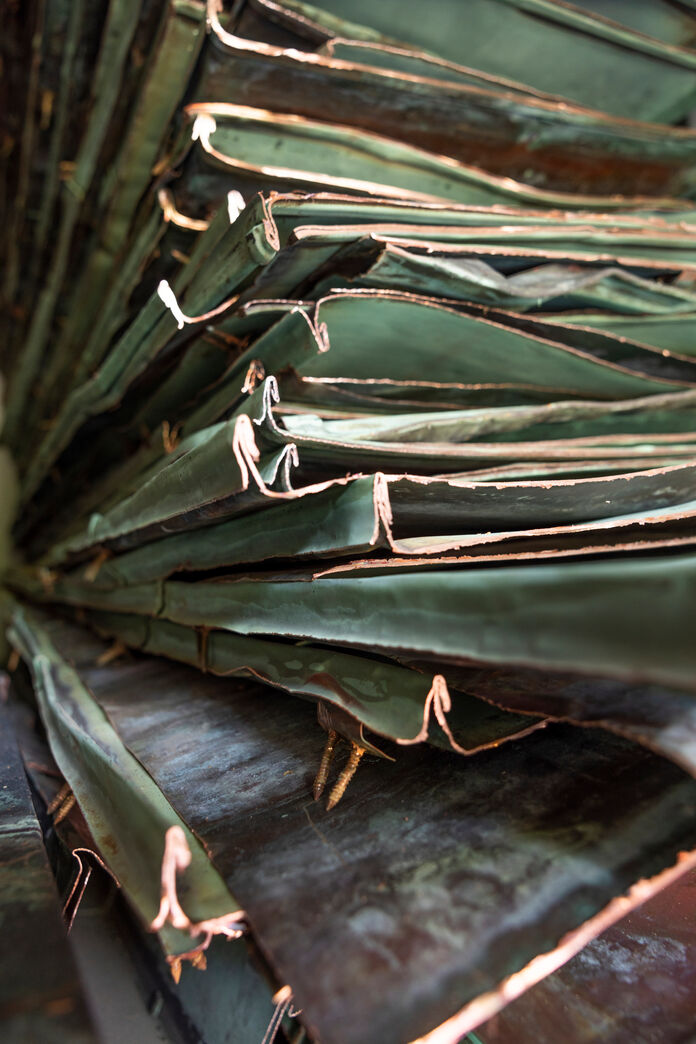 Irret kobberplade 220 - 260 cm