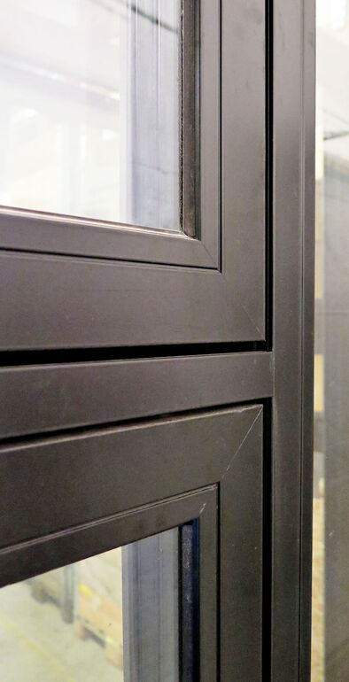 Vindues parti med 3-lags termoglas