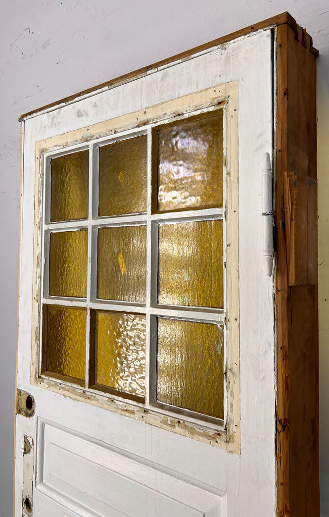 Opgangsdør med glas og karm