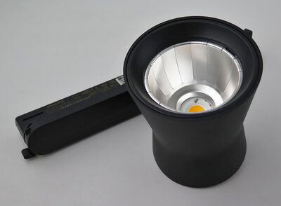 Glamox spotlampe til skinne - Sort