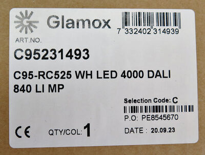Glamox indbygget lys armatur Glamox indbygget lys armatur