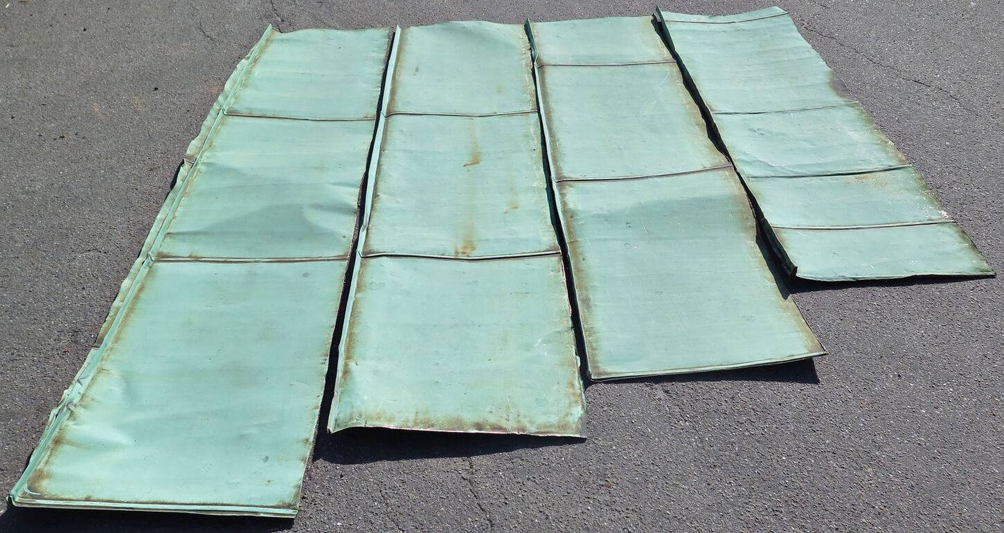 Irret kobberplade 140 - 180 cm