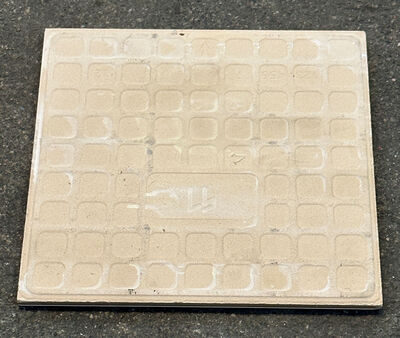 Ny mat hvid vægflise 15x15