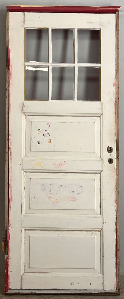 Fyldningsdør med glas og sprosser Fyldningsdør med glas og sprosser