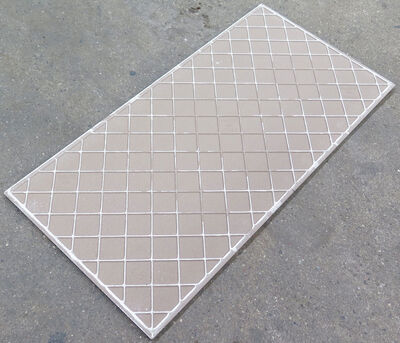 Væg/gulv fliser mørkegrå 305x609 mm, sæt á 1,48m2