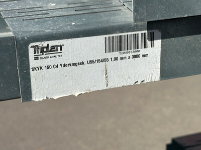 Tridan ydervægsskinne 150/3000 mm