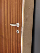 Mahognifineret M9 dør med karm vh.