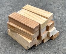 100 stk korte brandimprægneret træstave 10,2 cm