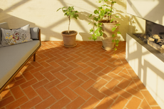 Røde rektangulære gulvtegl - 12 x 25 cm Røde rektangulære gulvtegl - 12 x 25 cm